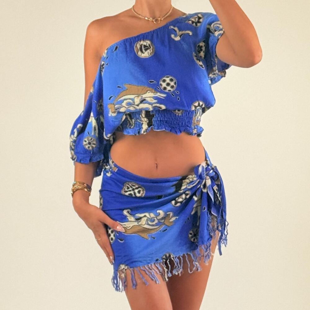 Blue Vintage Beach Set